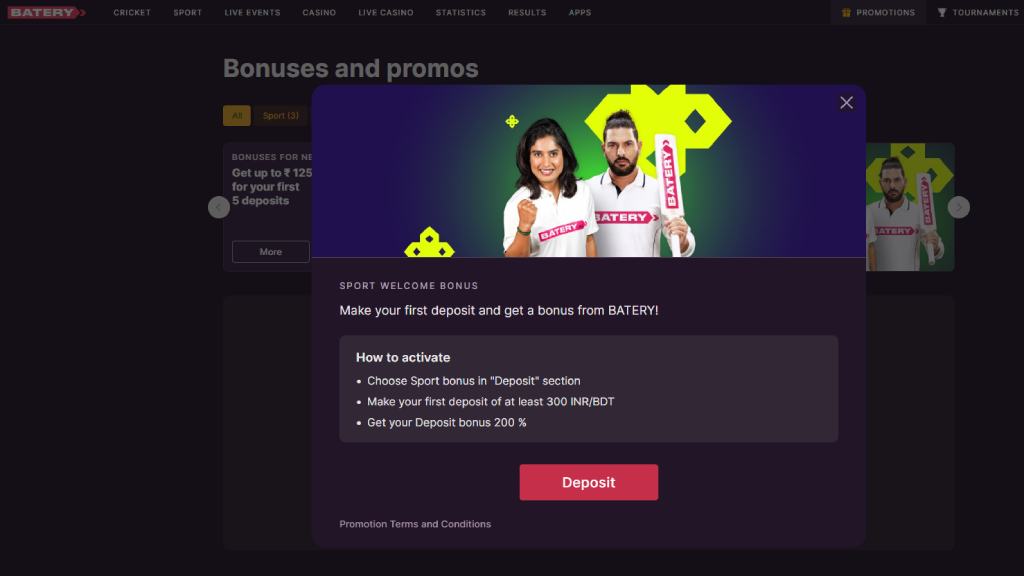 batery bonus